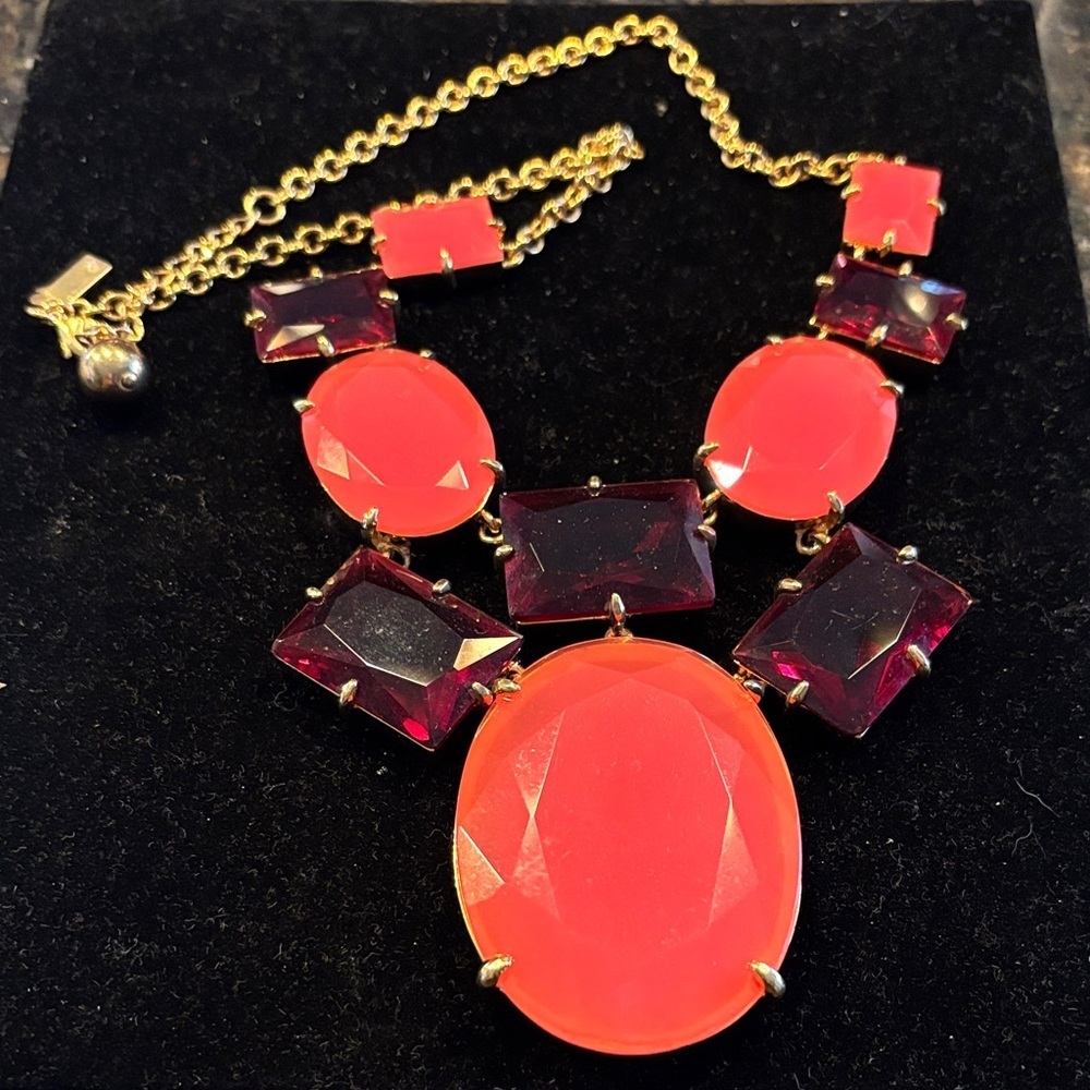 Kate Spade Gold And Pink Hancock Necklace
